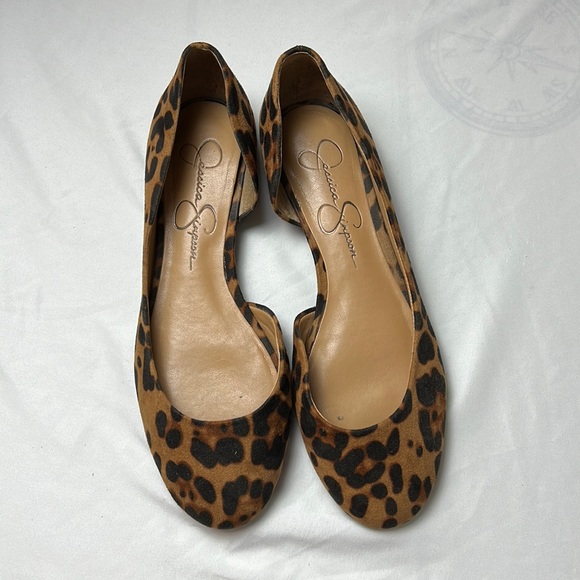 Jessica Simpson Collection | Tan Leopard Print Gabrina Flat - Picture 3 of 6